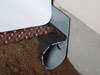 French Drain or Drain Tile system installed in a Pennsylvania and New York crawl space