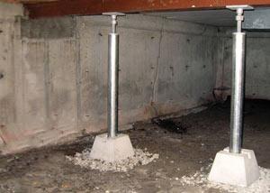 Crawl space jack post installation Clymer