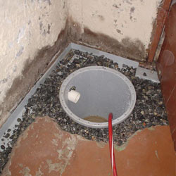 Installing a sump in a sump pump liner in a Warren home