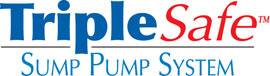 Sump pump system logo for our TripleSafe™, available in areas like Kersey
