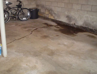 basement floor crack repair system in Pennsylvania and New York