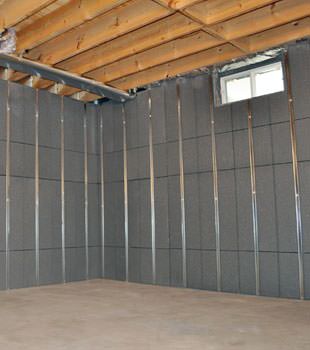 Installed basement wall panels installed in Clearfield