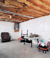 CleanSpace® basement wall vapor barrier installed in Clymer