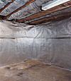 An energy efficient radiant heat and vapor barrier for a Randolph basement finishing project