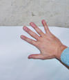 closeup of a plastic basement wall covering on concrete in Clymer